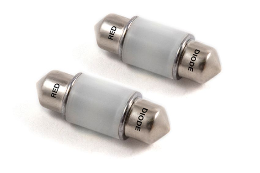 Diode Dynamics DD0301P 31mm HP6 LED Bulb LED - Red (Pair)