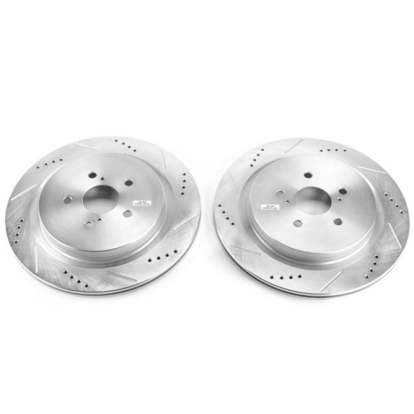 PowerStop JBR1737XPR PowerStop Evolution Performance Drilled, Slotted & Plated Brake Rotor Pair