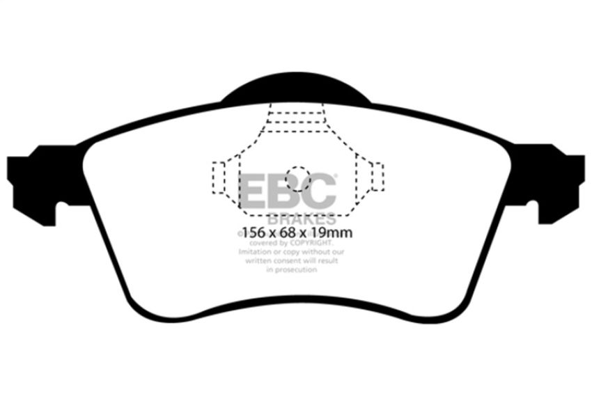 EBC Brakes DP61115 6000 Series Greenstuff Truck/SUV Brakes Disc Pads