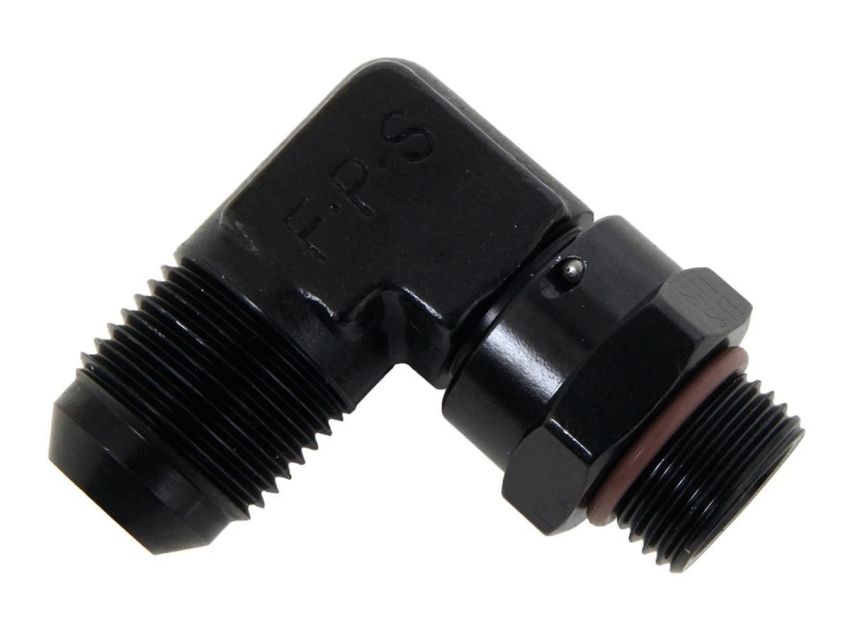 FRAGOLA FRG499210-BL #10 x 7/8-14 90 Deg Swivel Adapter Black