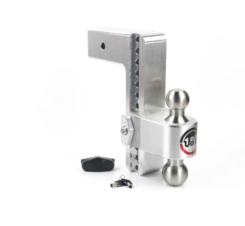 Weigh Safe LTB10-3 180 Hitch 10in Drop Hitch & 3in Shank (10K/21K GTWR) - Aluminum