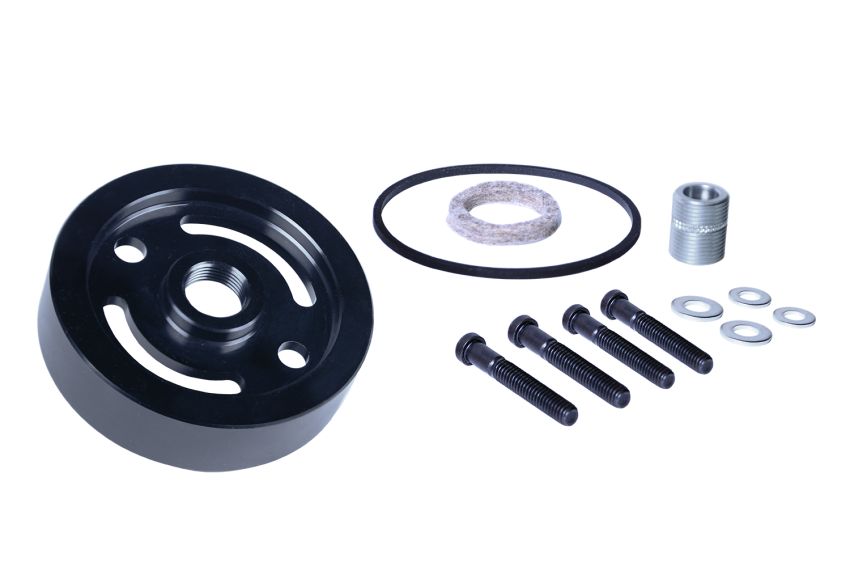 Derale 35761 GM V8 Canister Style to Spin On Oil Filter Adapter