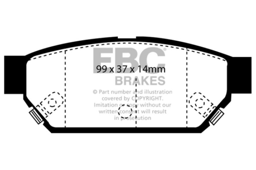 EBC Brakes DP2986 Greenstuff 2000 Series Sport Brake Pads