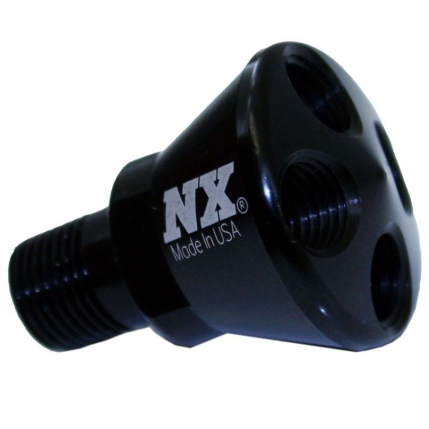 Nitrous Express 15010B 4 PORT MICRO SHOWERHEAD DIST BLOCK (BLACK)