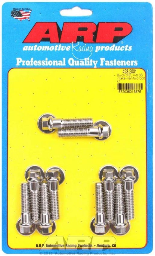 ARP ARP423-2001 Intake Manifold Bolt Kit S/S - Buick 3.8L V6
