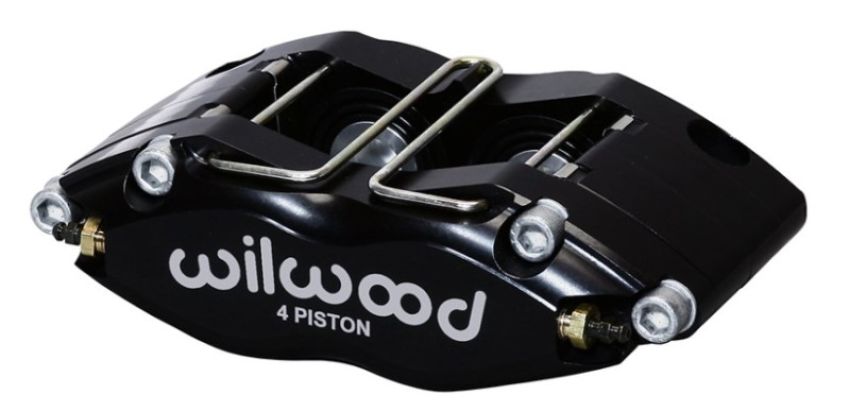 Wilwood 120-7374-BK Caliper-Dynapro Radial-Black Pwdr 1.25in Pistons 0.81in Disc