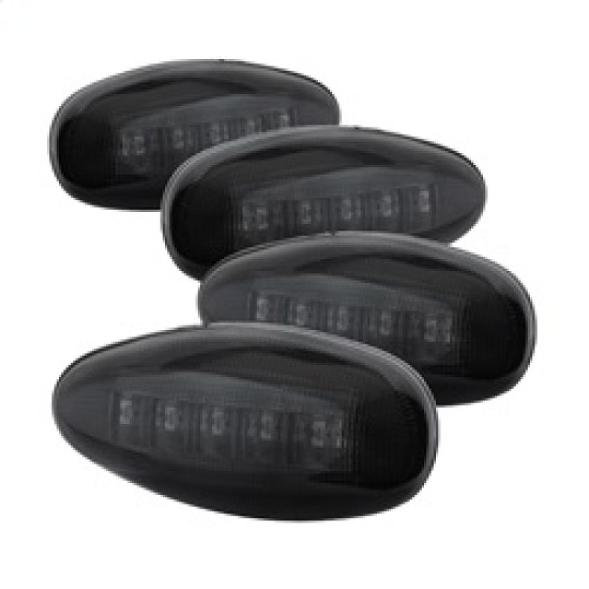 SPYDER 9924682 Xtune Chevy Silverado 99-13 Dually 2 Red LED Amber LED Side Fender Lights Smoke ACC-LED-GMD99-SL-SM