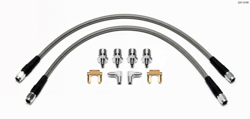 Wilwood 220-12168 Flexline Kit Front 1965-1969 Ford Mustang