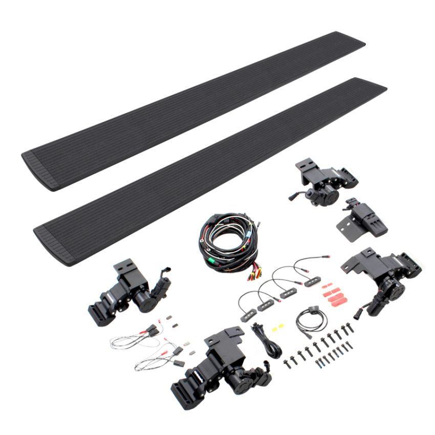 Go Rhino 20410687T RealTruck 11-22 Ram 2500/3500 CC 4dr VoltStep Electric Running Board Kit - Bedliner Coating