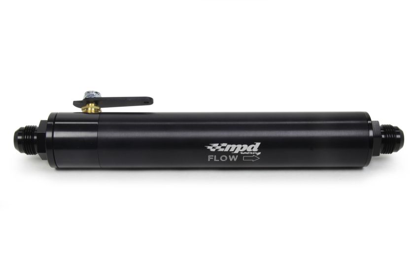 MPD RACING MPD72412 Fuel Filter -12 With Shut Off 100 Micron SS
