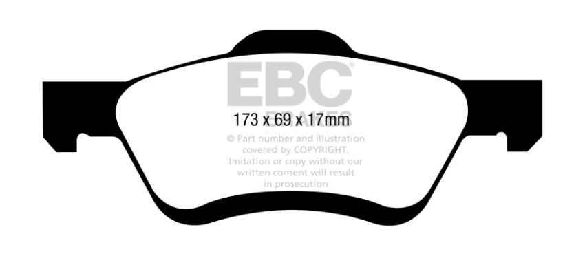 EBC Brakes DP41709/2R Yellowstuff Street And Track Brake Pads