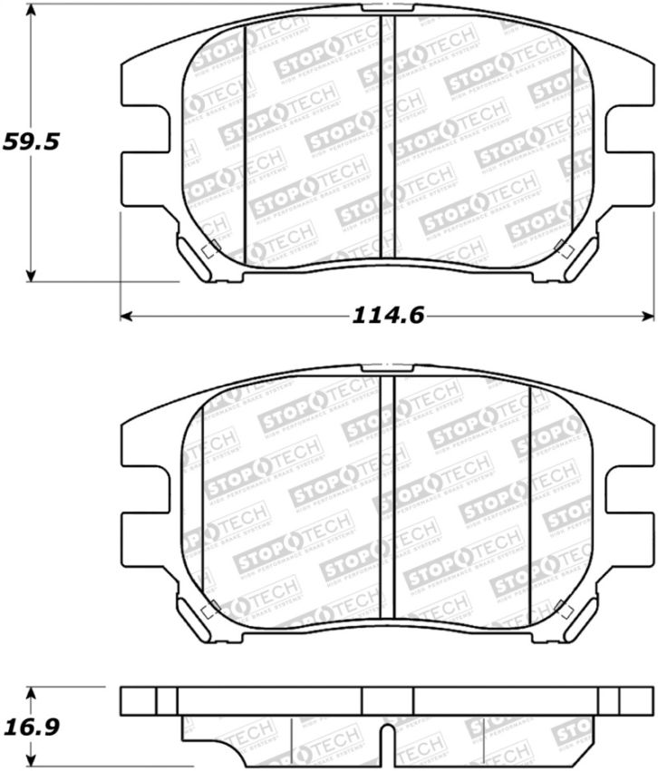 Stoptech 308.09300 Street Brake Pads
