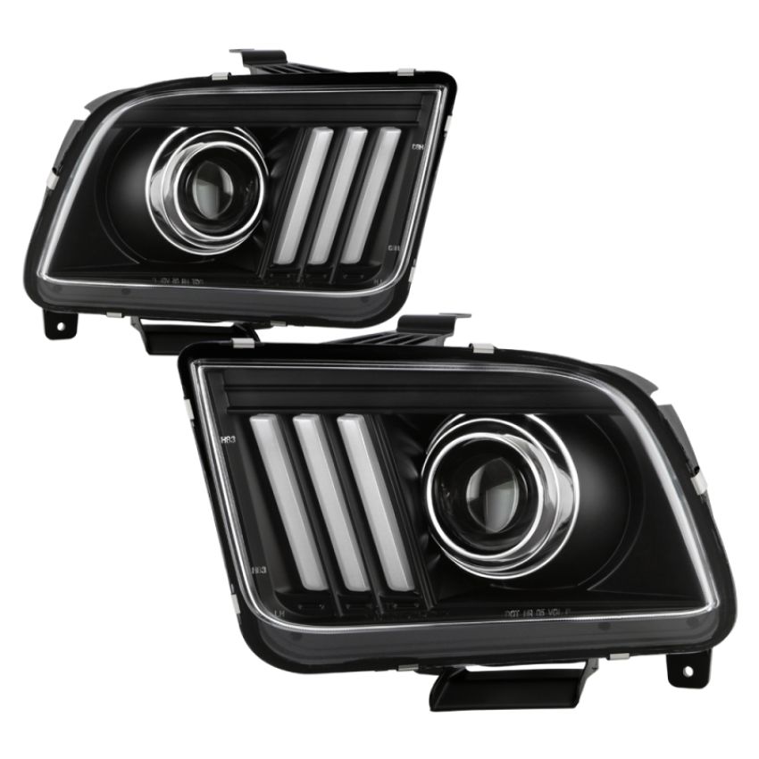 SPYDER 5088192 High-Power LED Module ( Low Beam ) Equipped Headlights - Version 2 - Black