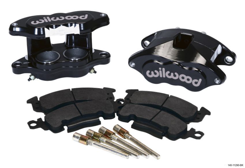 Wilwood 140-11290-BK D52 Front Caliper Kit - Black Pwdr 2.00 / 2.00in Piston 1.28in Rotor