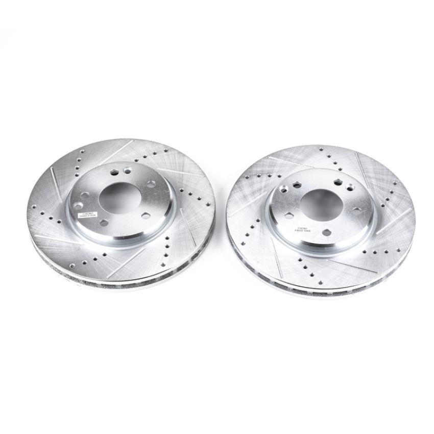 PowerStop EBR625XPR PowerStop Evolution Performance Drilled, Slotted & Plated Brake Rotor Pair