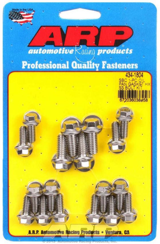 ARP ARP434-1804 SBC S/S Oil Pan Bolt Kit