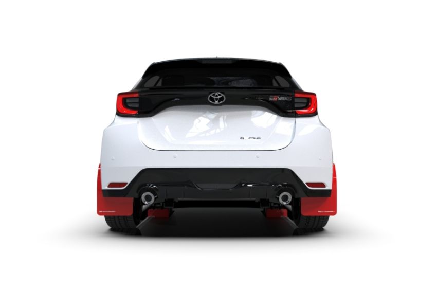 Rally Armor MF74-UR-RD/WH Red Mud Flap/White Logo