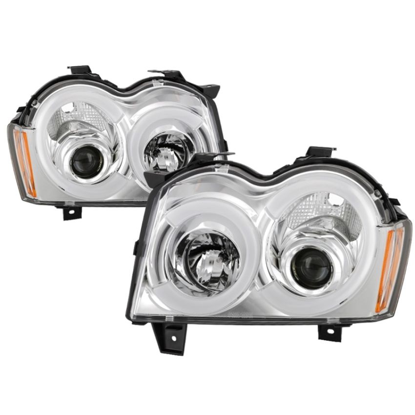 SPYDER 5086112 Light Bar Projector Headlights - Chrome