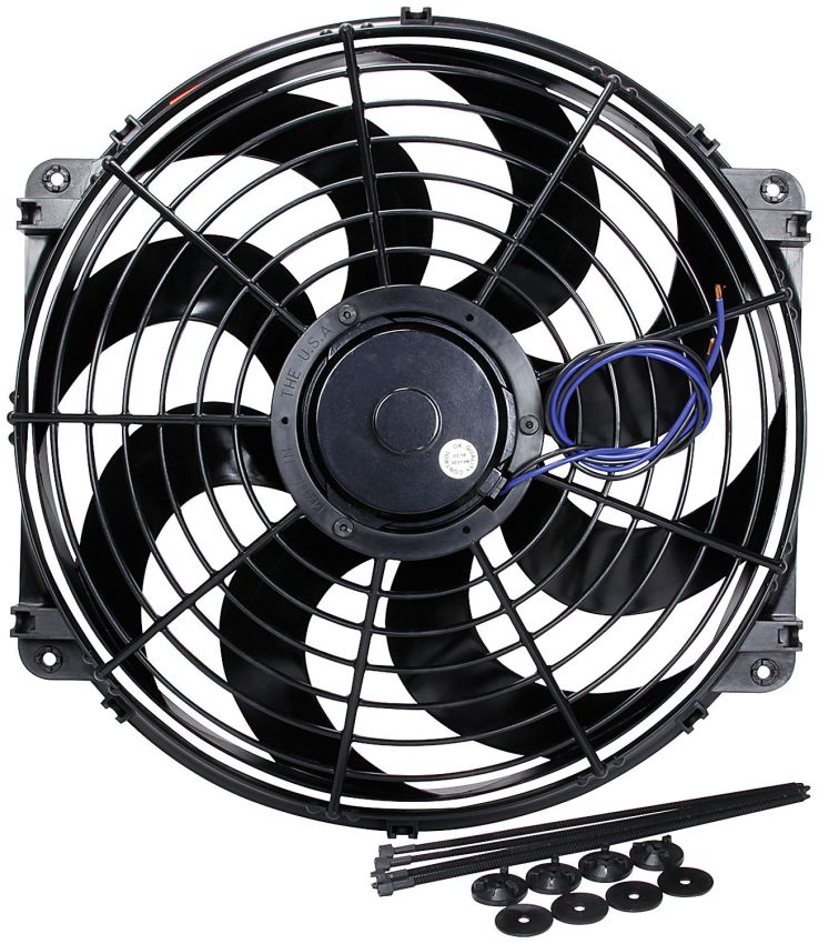 ALLSTAR PERFORMANCE ALL30076 Electric Fan 16in Curved Blade