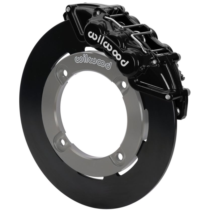 Wilwood 140-16626 19-22 Honda Talon 1000 Black 6-Piston Front Kit 11.25in - Plain Face Steel Rotors