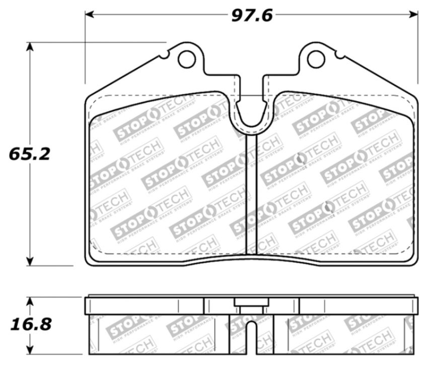 Stoptech 309.06090 Performance ST-40 4 Piston Front Caliper Brake Pads