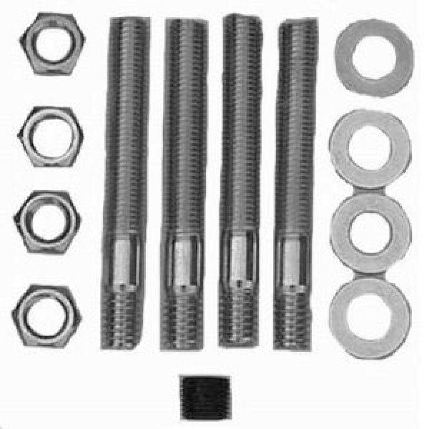 RACING POWER CO-PACKAGED RPCR0977 Carb Adapter Hardware K it 3In Stud 5/16In Tread