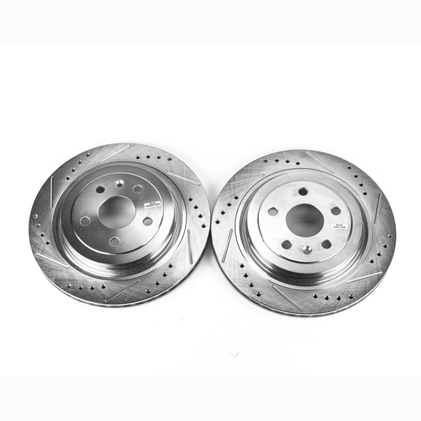 PowerStop AR82156XPR PowerStop Evolution Performance Drilled, Slotted & Plated Brake Rotor Pair