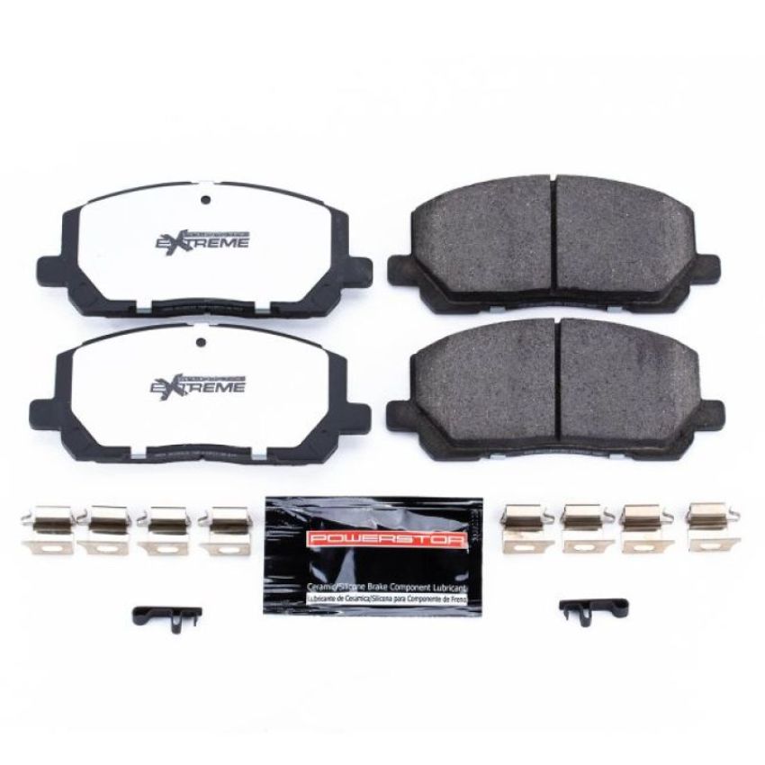 PowerStop Z36-884 PowerStop - Z36 Truck and SUV Carbon-Fiber Ceramic Brake Pads with Hardware Kit