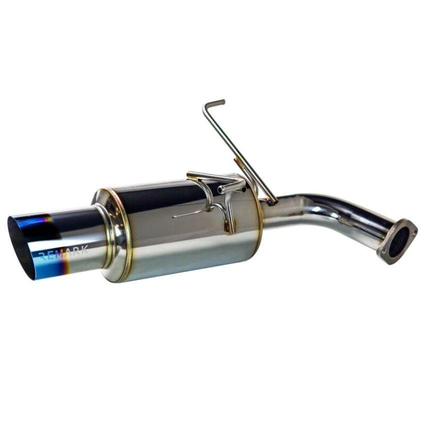 Remark RK-C2076S-03TC 2022+ Subaru WRX (VB) Catback Exhaust - Dual R1 Spec Burnt Stainless (Resonated)