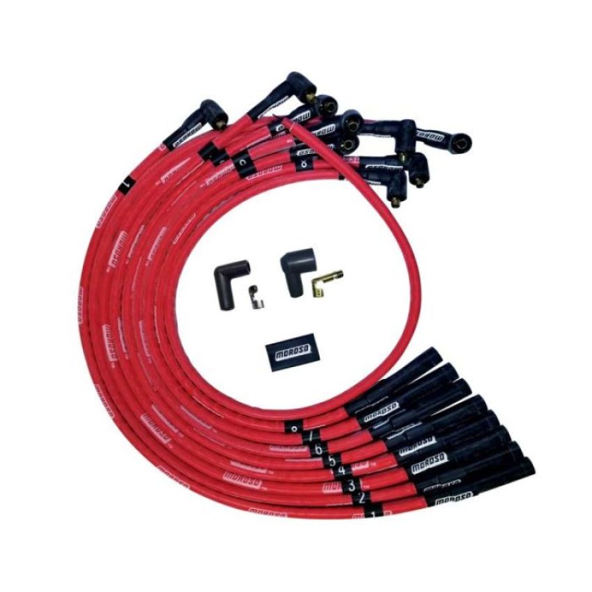 MOROSO MOR52541 Ultra Plug Wire Set BBC Over V/C Red
