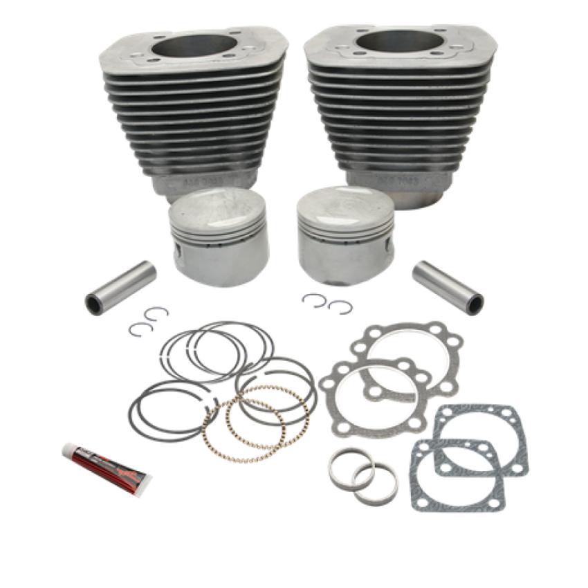 S&S Cycle 91-7211 S&S Cylinder 84-99 BT w/Super Stock Cylinder Heads 89in 3 1/2in Bore Cylinder & Piston Kit - Natural