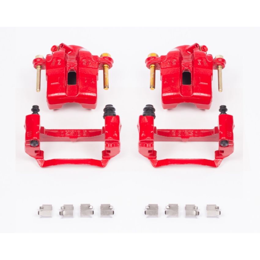 PowerStop S1704 Red Powder Coated Calipers