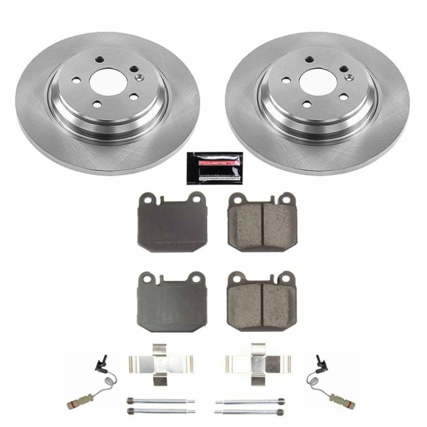 PowerStop KOE5261 OE Stock Replacement Low-Dust Ceramic Brake Pad and Rotor Kit