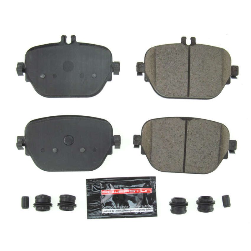 PowerStop Z23-2047 PowerStop - Z23 Daily Driver Carbon-Fiber Ceramic Brake Pads with Hardware Kit