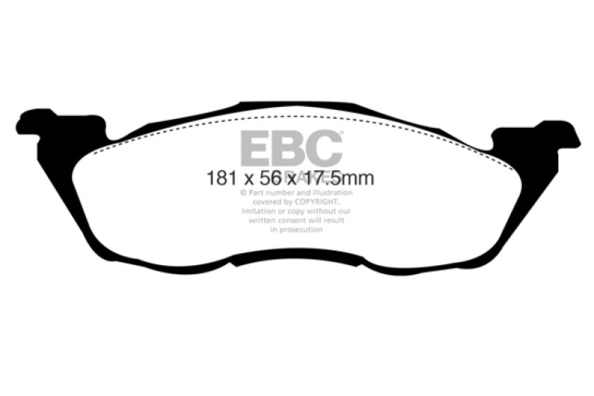 EBC Brakes DP61276 6000 Series Greenstuff Truck/SUV Brakes Disc Pads