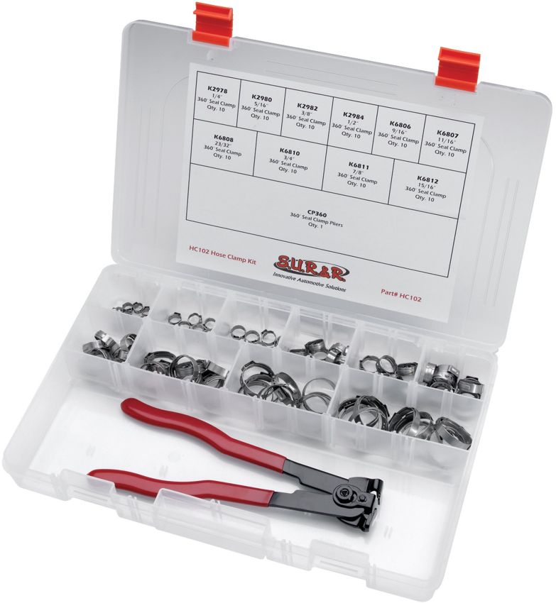 S.U.R. & R. HC102 Positive Seal Hose Clamp Kit