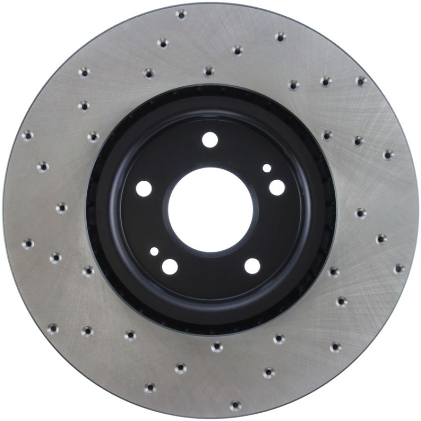 Stoptech 128.46064L 03-06 Mitsubishi Lancer Evo AWD Drilled Left Front Rotor
