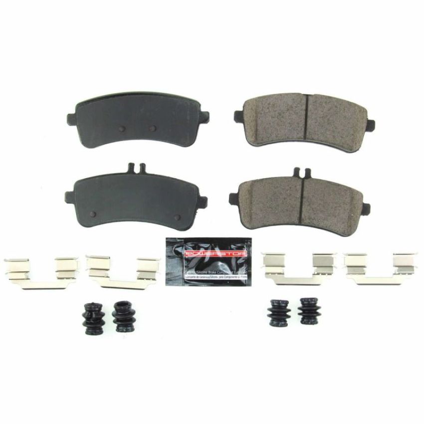 PowerStop Z23-1681 PowerStop - Z23 Daily Driver Carbon-Fiber Ceramic Brake Pads with Hardware Kit