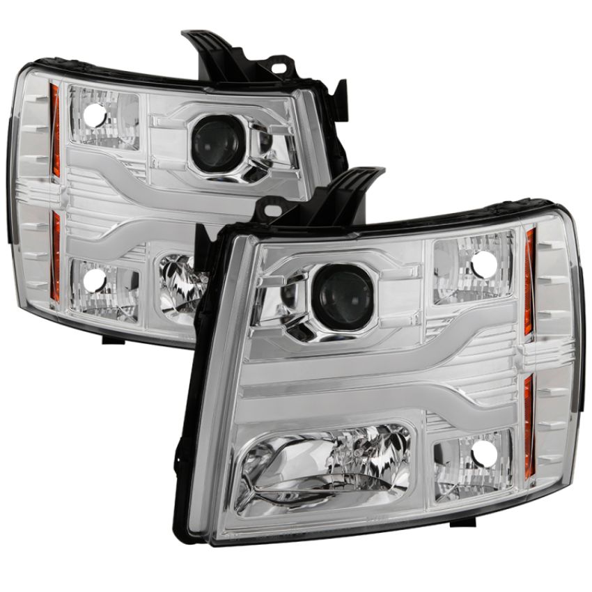SPYDER 5083616 Projector Headlights - Version 3 - LED DRL - Chrome