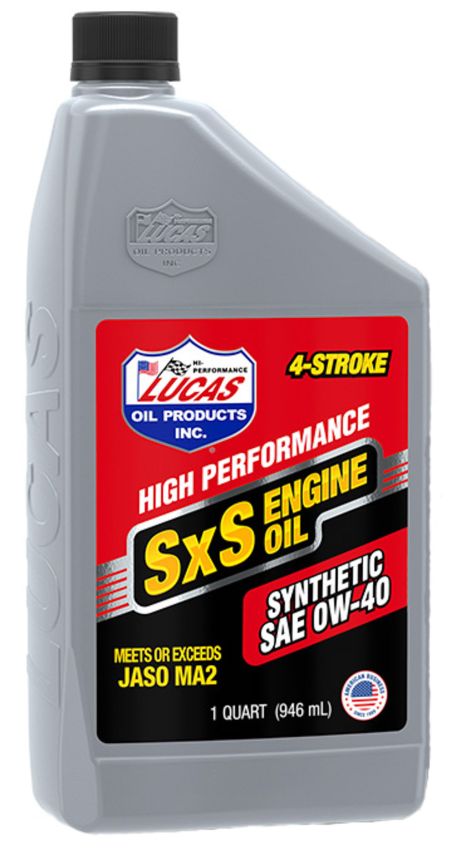 LUCAS OIL LUC11200 Synthetic 0w40 SXS Oil 1 Quart