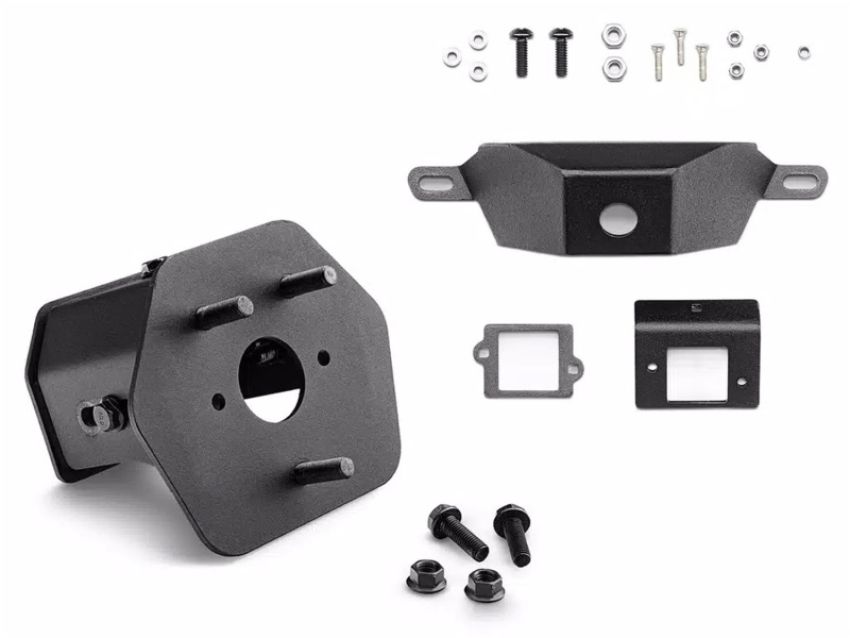 Rugged Ridge 11540.46 20-24 Jeep Gladiator Wingmate Tire Mount & Camera Relocation Kit - Tex. Blk