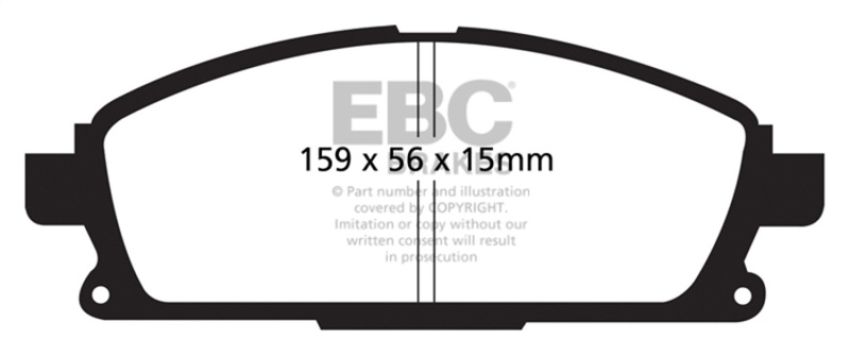 EBC Brakes UD855 Ultimax OEM Replacement Brake Pads