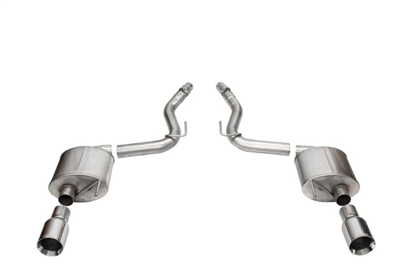 CORSA Performance 21257 Corsa 2024 rd Mustang GT Touring Axle-Back Ex.Sys 3.0in Dual Rear Exit w/4.5in Straight CutTips