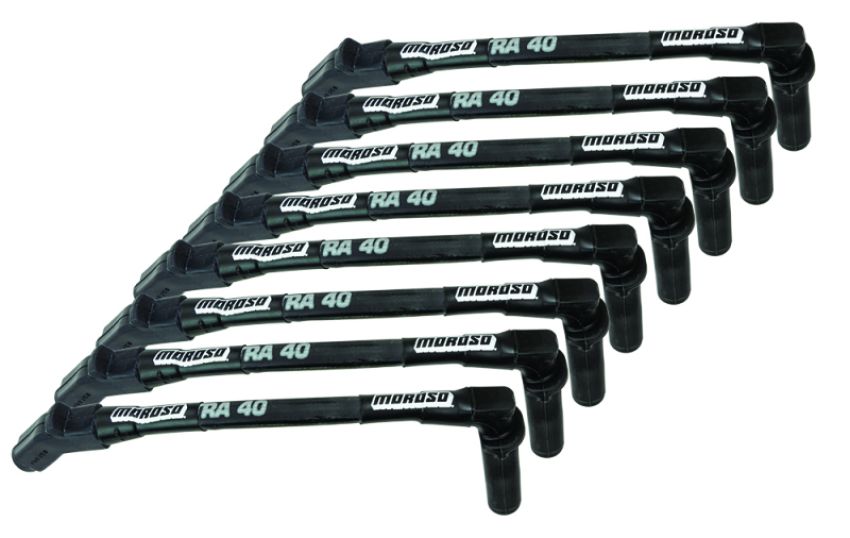Moroso 73849 GM LS Ignition Wire Set - Ultra 40 - Sleeved - (Use w/Part No 68476) - Black