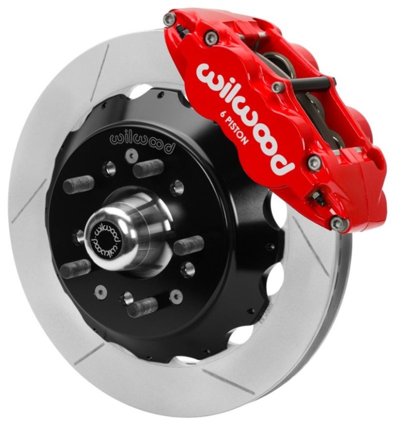 Wilwood 140-15982-R 70-81 FBody/75-79 A&XBody FNSL6R Frt Brk Kit 12.88in Rtr Red Caliper Use w/ Pro Drop Spindle