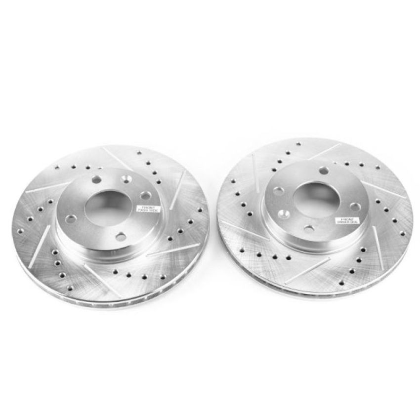 PowerStop AR84101XPR PowerStop Evolution Performance Drilled, Slotted & Plated Brake Rotor Pair