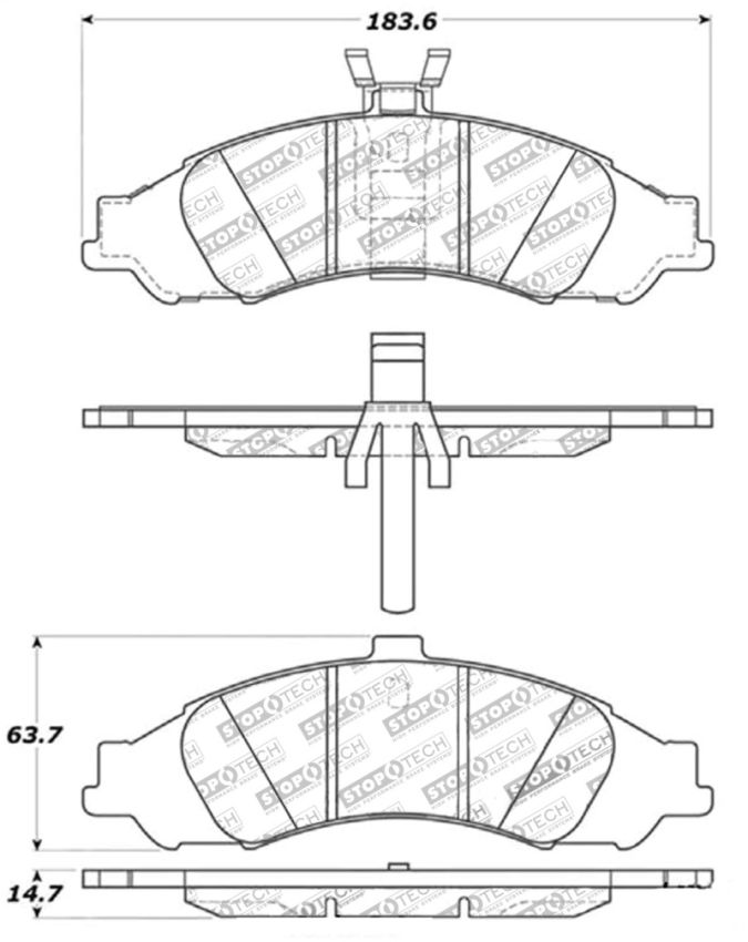 Stoptech 308.10430 Street Touring Brake Pads