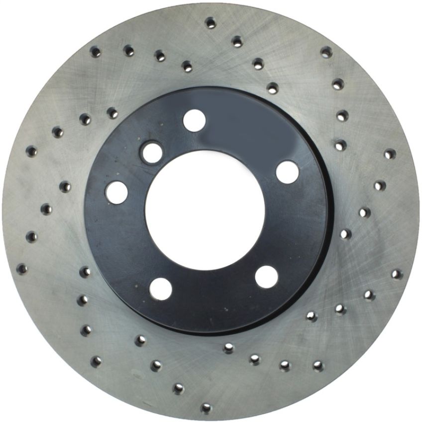 Stoptech 128.34077L 08-10 BMW 128i Cross Drilled Left Front Rotor