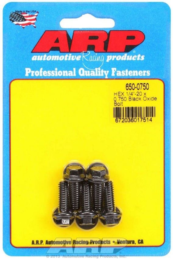 ARP ARP650-0750 Bolt Kit - 6pt. (5) 1/4-20 x .750