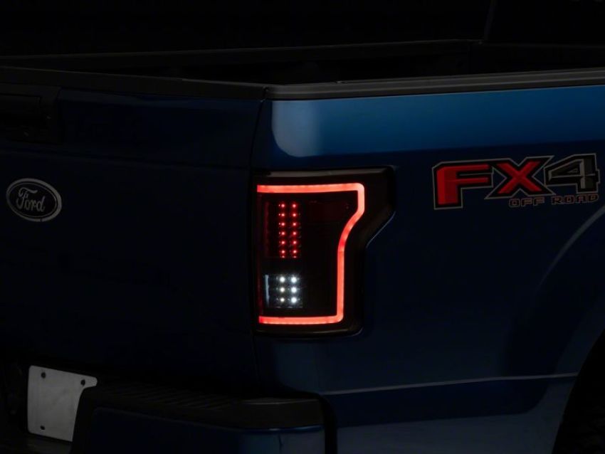 Raxiom T544625 15-17 Ford F-150 LED Tail Lights w/ SEQL Turn Signals- Blk Housing (Clear Lens)